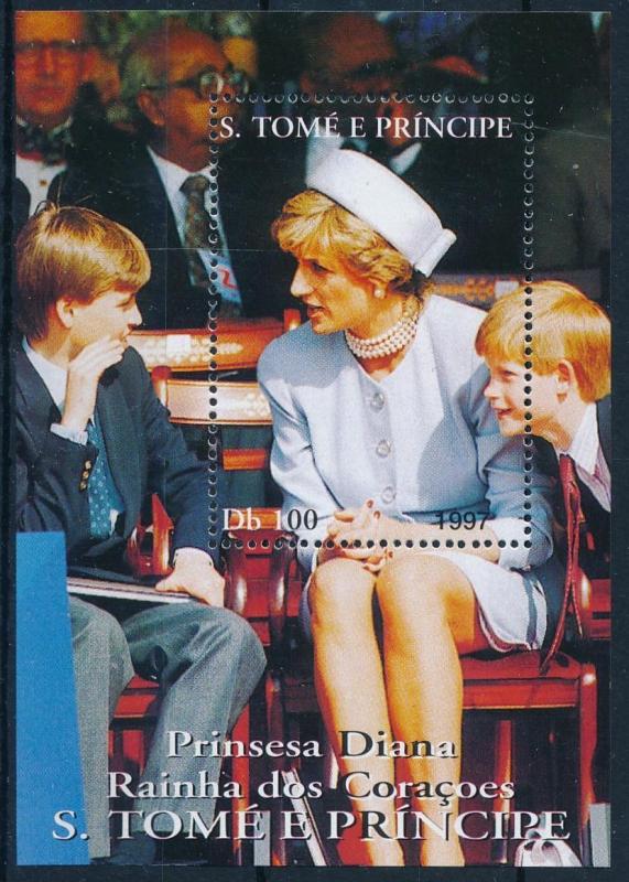 [95291] Sao Tome & Principe 1997 Royalty Princess Diana Sheet MNH