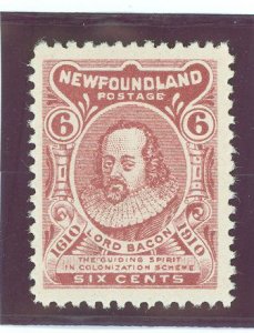 Newfoundland #92A Unused Single