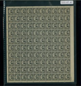 1923 United States Postage Stamp #612 Plate No. 14995  Mint Full Sheet