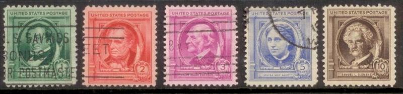 USA 1940 SC# 859-63 Used