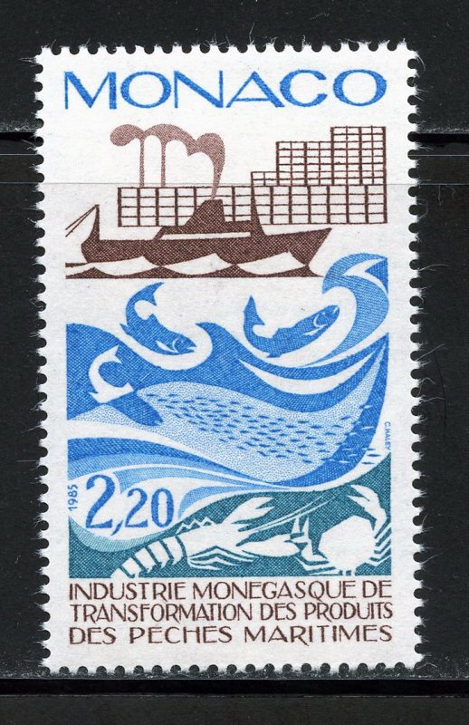 Monaco 1493 MNH,  Monegasque Fishing Industry Issue from 1985.