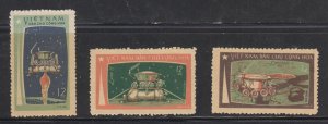 North Vietnam  641-43    mnh      cat  $4.00