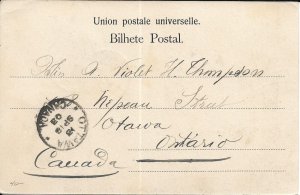 San Miguel, Ponta Delgada to Ottawa, Canada 1903 (51941)