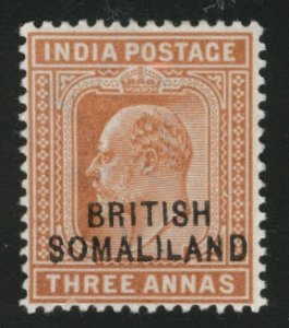 Somaliland Protectorate Scott 24 MH* Unknown variety small 2nd L 1903