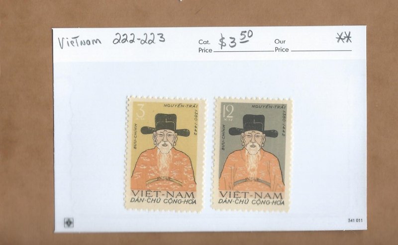 Vietnam - Scott  222-223  MNH