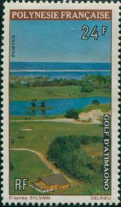 French Polynesia 1974 Sc#276,SG178 24f Golf Course View MNG