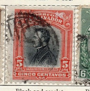 El Salvador 1912 Early Issue Fine Used 5c. 120584