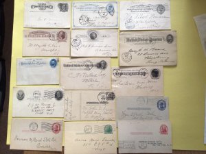 United States 1884 to 1920 used postal cards postcards Ref 66756
