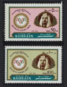 Bahrain 50th Anniversary of Electrical Power in Bahrain 2v SG#281-282