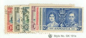 Jamaica #109-15 Unused Single (Complete Set)