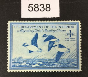 MOMEN: US STAMPS # RW15 MINT OG NH *APS CERT** LOT #5838