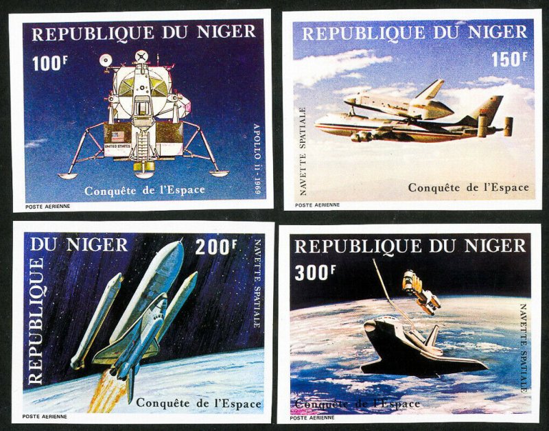 Niger Stamps MNH XF Imperf Space Set
