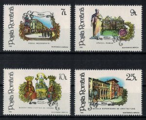 ROMANIA 1992 - Architecture, religion / complete set MNH