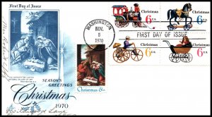 US 1414-1418b Christmas Artcraft Pencil FDC