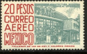 MEXICO C268, $20Pesos 1950 Def 4th Issue Fluorescent uncoated.  MINT, NH. VF.