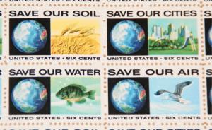 1970 sheet, Anti-Pollution Issue Sc # 1410-13