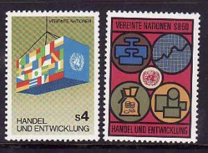 United Nations Vienna-Sc#35-6- id8-unused NH set-Trade-1983-