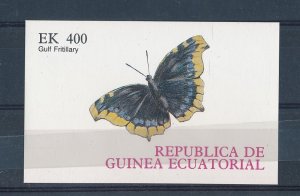 D454312 Guinea Ecuatorial S/S MNH Butterflies Imperforate