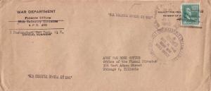 United States A.P.O.'s 20c Garfield Prexie 1945 U.S. Army Postal Service, A.P...