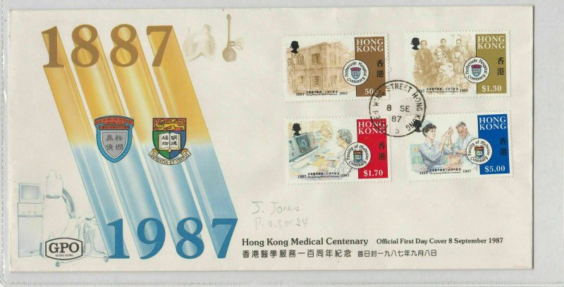 Hong Kong Stamps Cover 1987 Ref: R7586