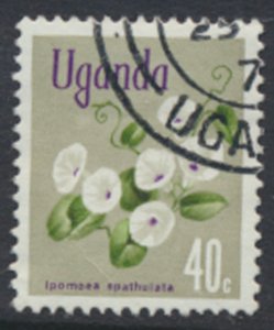 Uganda  SC# 136   SC# 120  Used  Flowers 1969   see scan