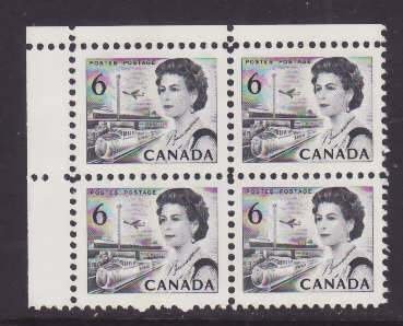 Canada-Sc#460pf- id9-unused 6c NH Centennial corner block-WCB-UL-1972-