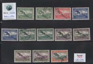 WC1_31630. ALBANIA. Valuable 1927 air mail set. Sc.C8-C14. Used