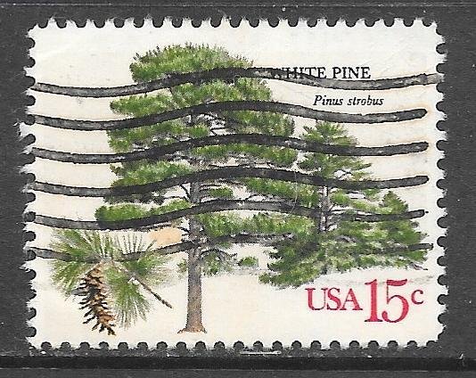 USA 1765: 15c White Pine, single, used, VF