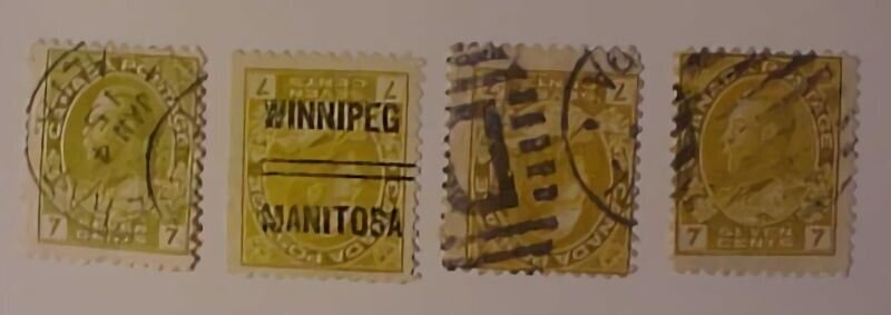 CANADA # 206 B , 207-9 CAT 62 EURO (=$ 102.00)