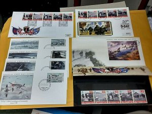 KAPPYSTAMPS UK & MARSHALL ISLANDS D-DAY ANNIVERSARY COVERS & STAMPS CS1203