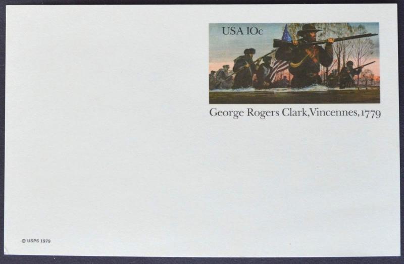 1979 US Sc. #UX78 postal card, 10 cent, mint, sharp corners, excellent condition