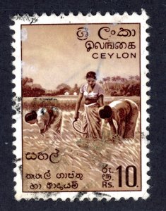 Ceylon 356 U 1958 10r brown