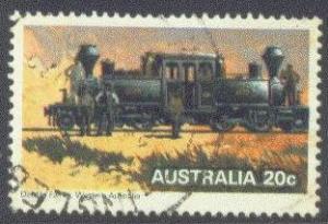 AUSTRALIA  707 USED 1979 20c STEAM LOCOMOTIVE