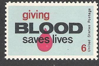 US Cat # 1425, Give Blood, MNH*-
