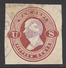 United States U027 1873 Used - Light Purple Cancel