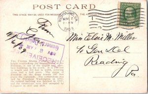 United States Pennsylvania Reading 1909 violet boxed Received In General Deli...