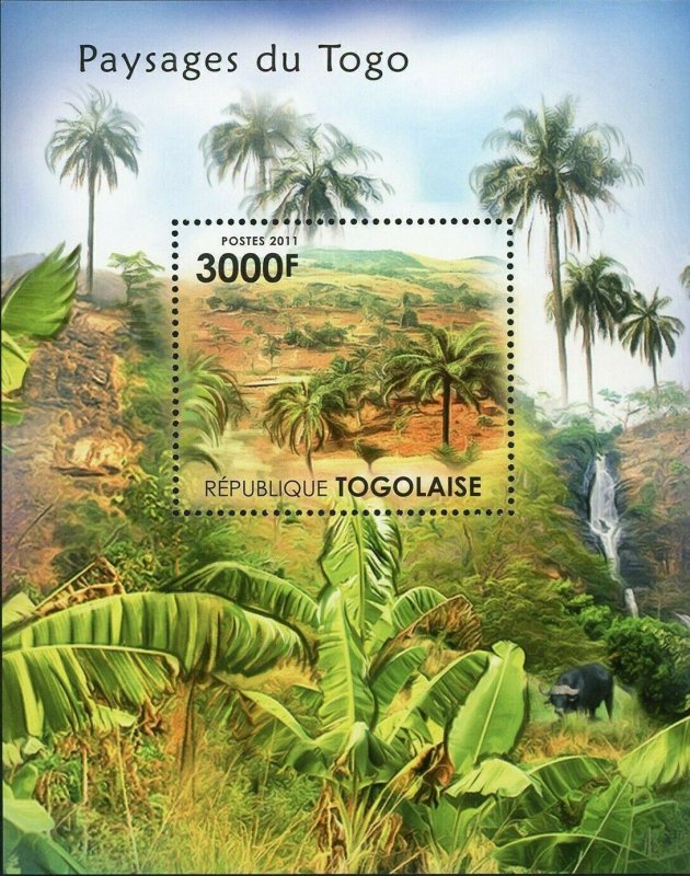 Landscapes of Togo Stamp Trees Plantains Palms Bull S/S MNH #4111 / Bl.630