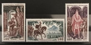 France 1966 #1165-7, King Clovis & Others, Wholesale Lot of 5, MNH, CV $4.50