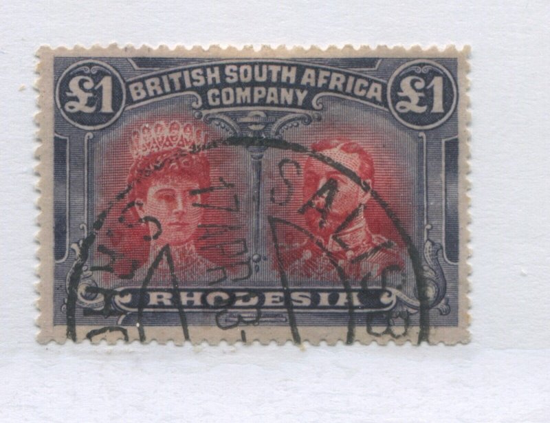 Rhodesia 1910 £1 CDS used