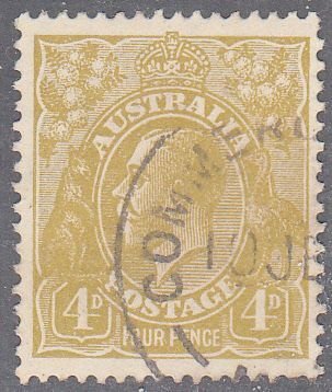 australia scott no 73a used  wmk 203 perf 14