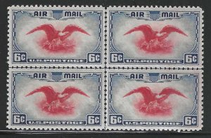 [B1044] United States U.S.  Scott # C23 1938 MNH Centerline Block Block