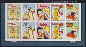 BOBPLATES #4467-71 Newspaper Comics Plate Block of 10 MNH