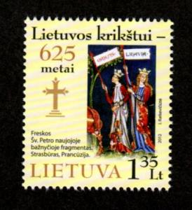 Lithuania New Issue Mint NH Christianization 2012!