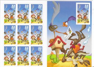 US #3391 $0.33 Road Runner & Wile E. Coyote Pane of 10  (MNH) CV. $10.00