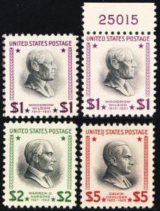 832-34, Mint VF NH $2-5 High Value Stamps CV $104 ** Stuart Katz