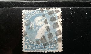 Canada #28 used missing corner e192.3612