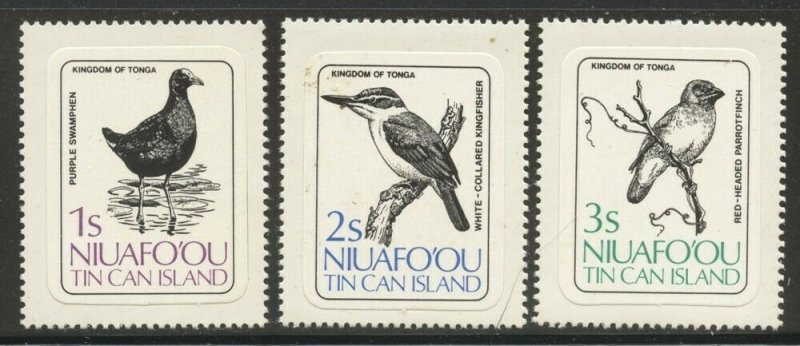 Niuafo'ou 1983 Birds set Sc# 27-41 NH