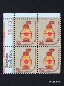 BOBPLATES #1612 Oil Lantern Plate Block MNH DCV=$38~See Details for #s/Pos