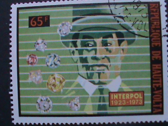 ​UPPER VOLTA-1973  INTERPOL-50TH ANNIVERSARY-CTO-VF- WE SHIP TO WORLD WIDE