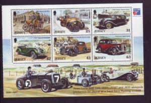 Jersey Sc 908b 1999 Classic Cars 21 to 63 p booklet pane mint NH